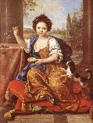 MIGNARD, Pierre Girl Blowing Soap Bubbles Sweden oil painting reproduction